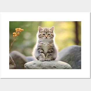 Cat Furry Pet Animal Tranquil Peaceful Posters and Art